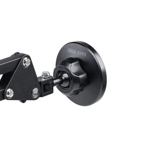 iPhone マグネット取付対応アームスタンド（寝ながら・アーム・クランプ固定式・3関節・ベッドサイド取付可能・360度回転）