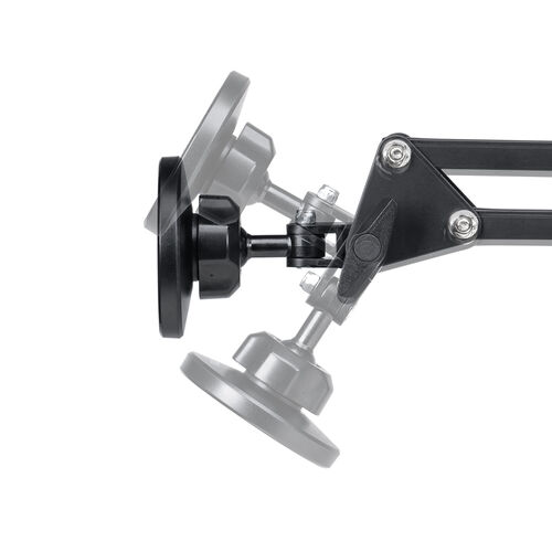 iPhone マグネット取付対応アームスタンド（寝ながら・アーム・クランプ固定式・3関節・ベッドサイド取付可能・360度回転）