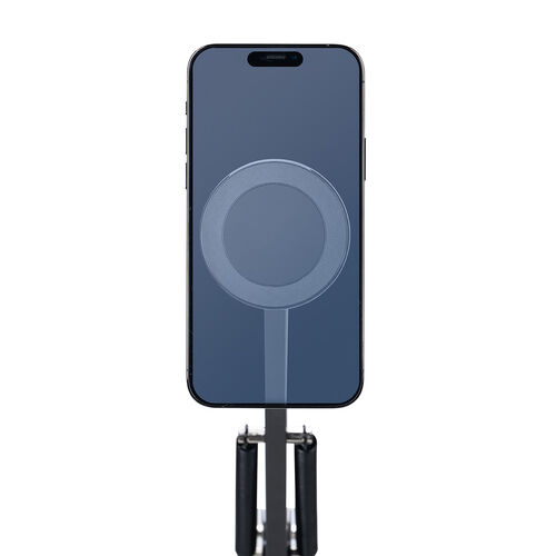 iPhone マグネット取付対応アームスタンド（寝ながら・アーム・クランプ固定式・3関節・ベッドサイド取付可能・360度回転）
