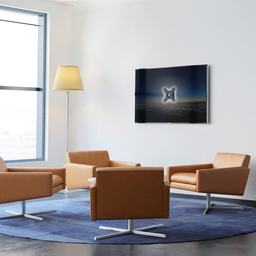 モニターアーム（壁掛け金具・34インチ・無関節・液晶モニター・回転・15kgまで対応・ブラック）