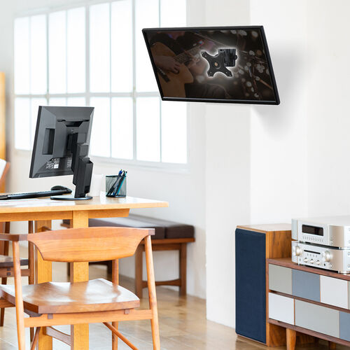 モニターアーム（壁掛け金具・34インチ・1関節・液晶モニター・回転・上下角度調整 ・12kgまで対応・ブラック）