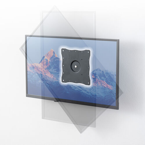 モニターアーム（テレビ壁掛け金具・42インチ・無関節・液晶モニター・回転・35kgまで対応・ブラック）