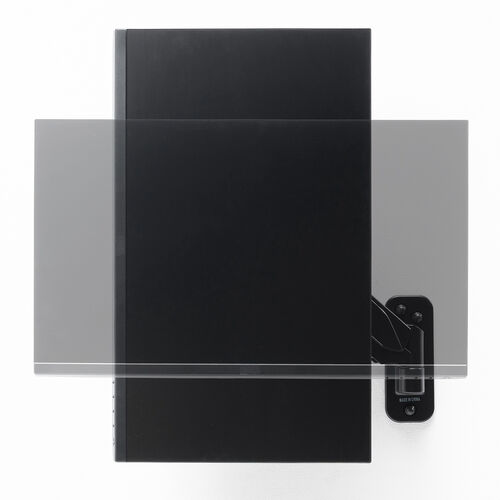 モニターアーム（壁設置・ガス圧式・32インチ対応・上下・左右調整・2関節・ブラック）LAW008