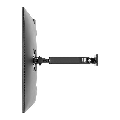 モニターアーム（壁設置・ガス圧式・32インチ対応・上下・左右調整・2関節・ブラック）LAW008