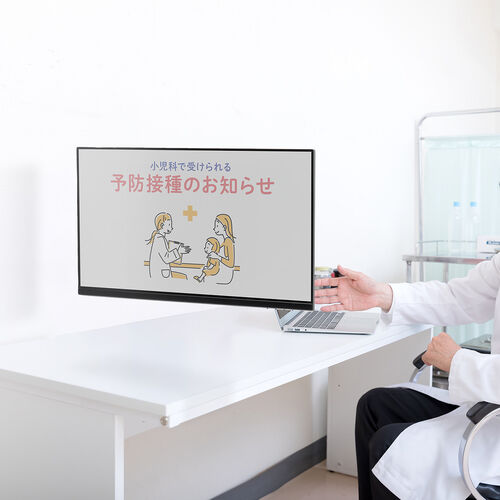 モニターアーム（壁設置・ガス圧式・32インチ対応・上下・左右調整・2関節・ブラック）LAW008