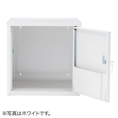 セキュリティボックス（小型・スチール製・鍵付き・ブラック・ロッカー・ブックトレー付き・スタッキング可能・簡単組立・A4・書類・セキュリティワイヤー）