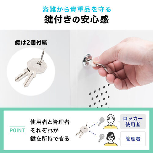 セキュリティボックス（小型・スチール製・鍵付き・ブラック
