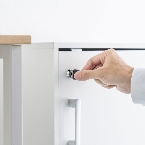 キューブボックス 小型 ロッカー セキュリティボックス 鍵付き 木製 スタッキング可能 簡単組立 A4 書類 貴重品 収納