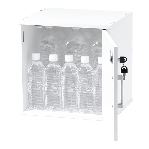 キューブボックス 小型 ロッカー セキュリティボックス 鍵付き 木製 スタッキング可能 簡単組立 A4 書類 貴重品 収納