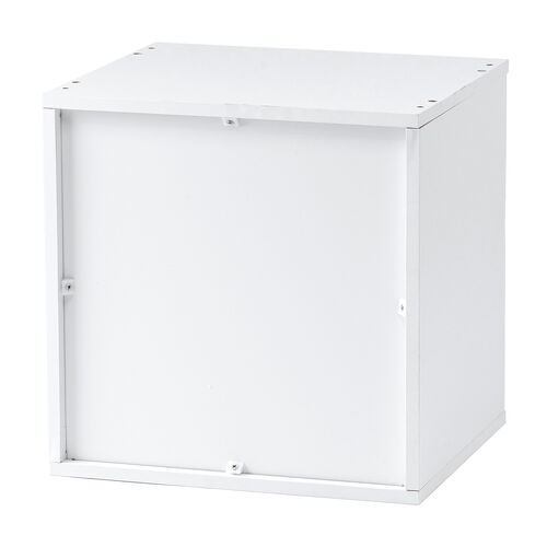 キューブボックス 小型 ロッカー セキュリティボックス 鍵付き 木製 スタッキング可能 簡単組立 A4 書類 貴重品 収納