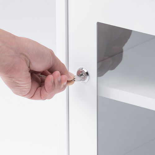 セキュリティボックス（小窓付き・小型・スチール製・鍵付き・スタッキング可能・簡単組立・A4・書類・セキュリティワイヤー）