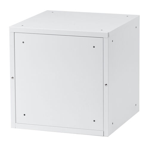 セキュリティボックス（小窓付き・小型・スチール製・鍵付き・スタッキング可能・簡単組立・A4・書類・セキュリティワイヤー）