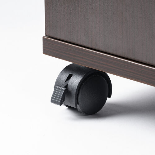 プリンタースタンド（木製・扉付・キャスター・ケーブル配線・ルーター収納・ケーブル収納）