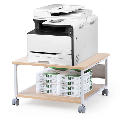 ローラー付きプリンター台とPCスタンド 100-lps012m.jpg