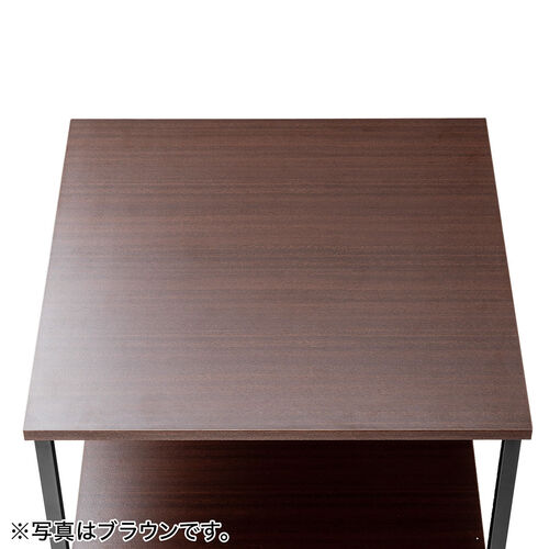 プリンタ台（プリンタラック・3段・キャスター付き・収納・棚付き・幅60cm×奥行60cm×高さ70cm・ブラック）