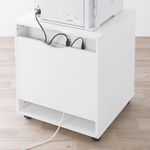 プリンタ台（プリンタラック・キャスター・ボックス・高さ70cm・幅60cm・奥行60cm・タップ受け付）