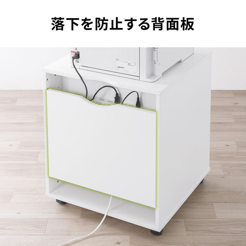プリンタ台（プリンタラック・キャスター・ボックス・高さ70cm・幅60cm・奥行60cm・タップ受け付）