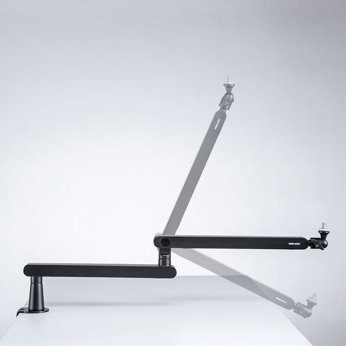 マイクアーム（マイクブームアーム・マイクスタンド・クランプ・コンデンサーマイク・耐荷重2kg・3関節・ロープロファイル対応）