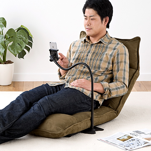 iPhone・スマホ寝ながらアームスタンド(iPhone6 Plus対応・スタンドタイプ)