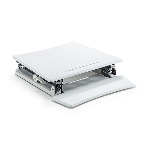 スタンディングデスク(高さ調整・ガス圧・上下昇降・スタンドアップデスク・スマホ/タブレットスタンド/キーボード台搭載・幅68cm)