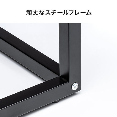 モニター台（モニター上台・ディスプレイ台・プリンタ設置・収納・幅80cm・濃い木目） MR165M サンワサプライ