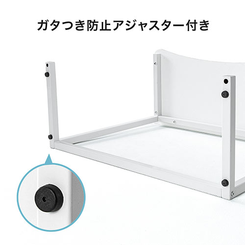 モニター台（モニター上台・ディスプレイ台・プリンタ設置・収納・幅80cm・濃い木目） MR165M サンワサプライ