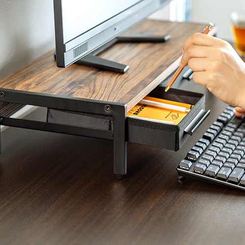 サンワダイレクト モニター台 引き出し A4収納 幅54×奥行25×高さ12.5 Amazon.co.jp: サンワダイレクト モニター台 引き出し A4収納 幅