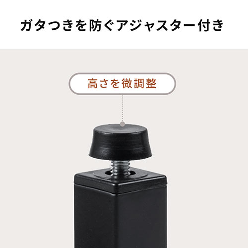 モニター台（机上台・卓上・小物整理・プリンター台・幅58.5cm・奥行20cm・木目調・ダークブラウン・キーボード収納）