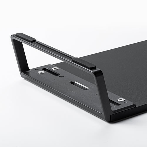 モニター台（机上・USBハブ付き・コンパクト・幅50cm・黒・アルミ）MR170BK サンワサプライ