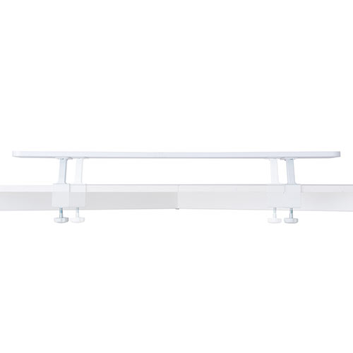 【アウトレット】モニター台（机上ラック・卓上・幅100cm・ロング・奥行26cm・白・木製・クランプ・ノートパソコン・プリンタ・キーボード収納・おしゃれ） サンワサプライ MR183W