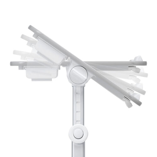 折りたたみデスク（ノートパソコンデスク・高さ調整・角度調整・グレー・幅60cm）