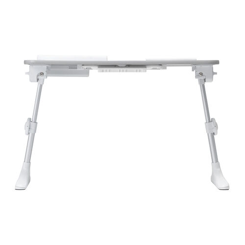 折りたたみデスク（ノートパソコンデスク・高さ調整・角度調整・グレー・幅60cm）