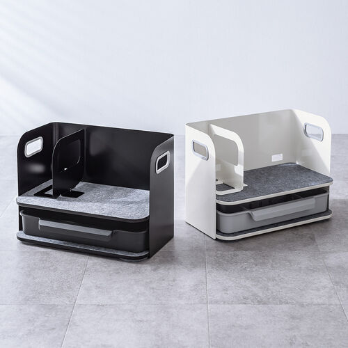 デスク収納ボックス（デスク上置棚・机上収納ボックス・机上台・デスクオーガナイザー・整理整頓・小物収納・卓上収納・A4収納・本・文房具・組み立て不要・ホワイト）