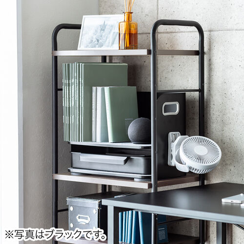 ✨デスク周りをスッキリ綺麗に✨小物収納棚 机上収納 ブラック Amazon.co.jp: デスク上収納ラック 多機能 本棚 卓上 デスク