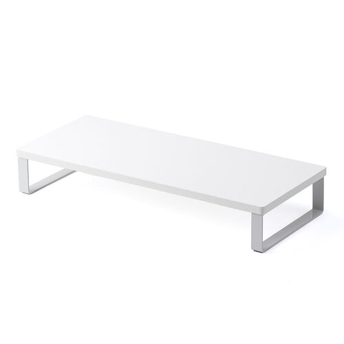 モニター台（机上台・幅60cm・モニター下収納・木製・ホワイト）