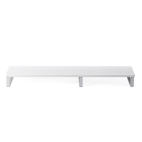 モニター台（机上台・幅100cm・モニター下収納・木製・ホワイト）