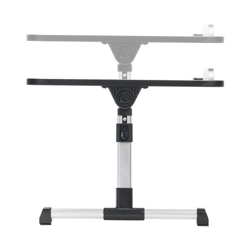 折りたたみデスク（折りたたみテーブル・幅60cm・高さ調整・角度調整対応・組み立て不要・ラップデスク・ローテーブル・木目調・ブラック）