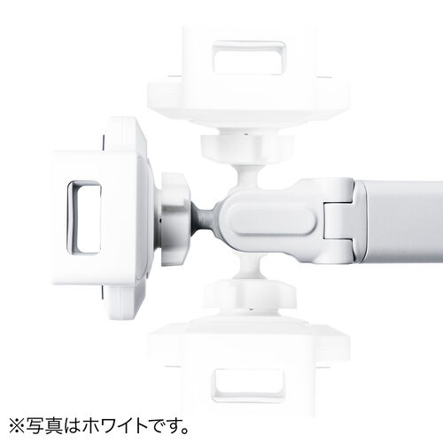 タブレット用フロアスタンド（アーム式・iPad・4～13インチ対応・角度・高さ・360度回転調整可能・ 床置設置・サイネージ・ベッドサイド・ブラック）