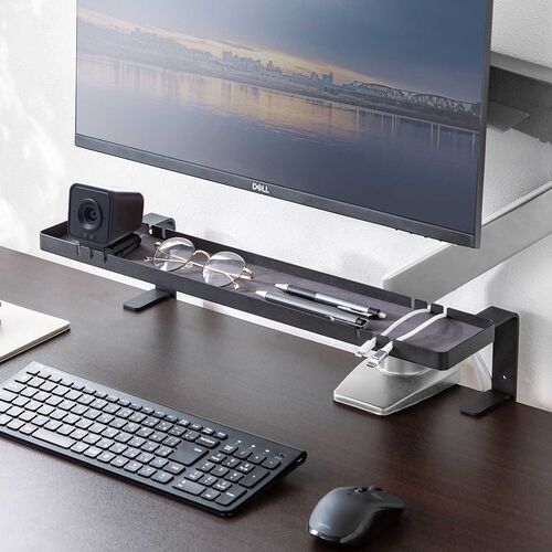 小物トレー（クランプ取り付け・モニター下収納・ケーブルガイド