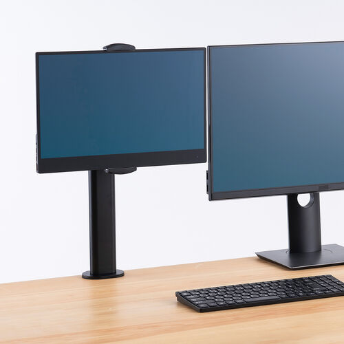 タブレットホルダー（モニターアーム・VESA取り付け・7～16インチ対応・モバイルモニター取付・耐荷重2kg）