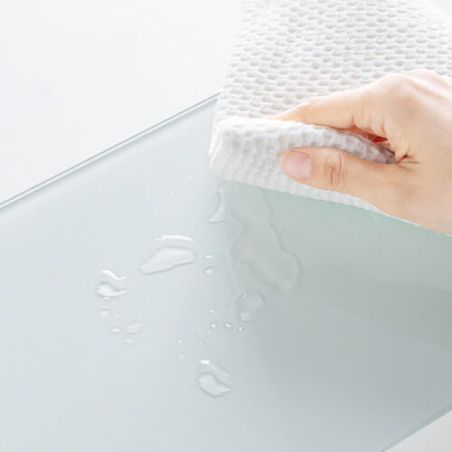 モニター台（机上台・幅54.7cm・強化ガラス・耐荷重10kg・モニター下収納・ホワイト）