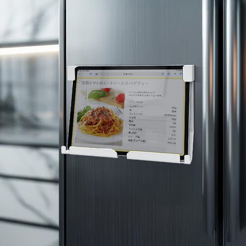 iPad タブレット マグネット固定ホルダー（7～12インチ対応・ネジ固定対応・ネジ固定・接客・レジ・勤怠管理・受付）