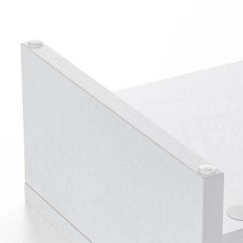 モニター台（2段式・幅100cm・机上台・モニター下収納・2段収納・木製・ホワイト）