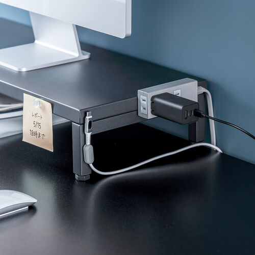 モニター台（机上台・幅60cm・モニター下収納・耐荷重10kg・スチール製）