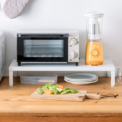 モニター台（机上台・幅60cm・モニター下収納・耐荷重10kg・スチール製・ホワイト）