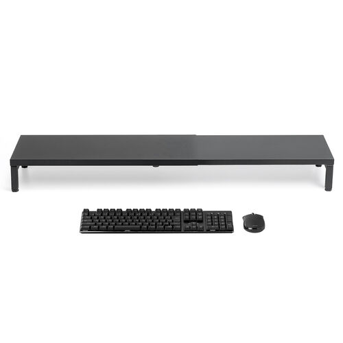 モニター台（机上台・幅60～100cm・モニター下収納・耐荷重5kg・スチール製）