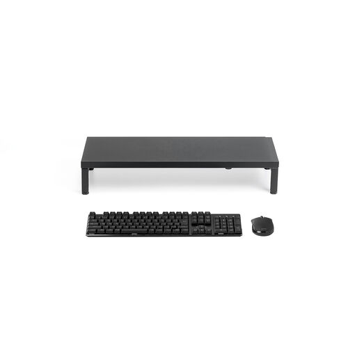 モニター台（机上台・幅60～100cm・モニター下収納・耐荷重5kg・スチール製）