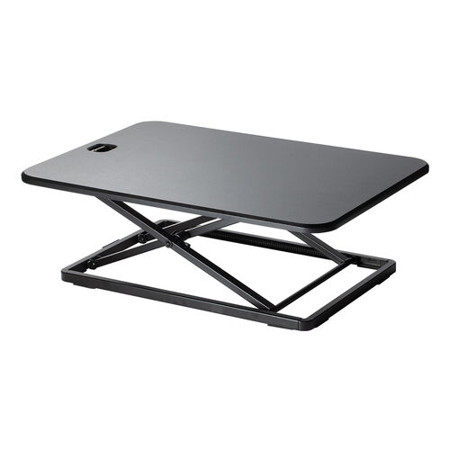 スタンディングデスク（リフトアップデスク・卓上・バネ圧昇降・幅67cm・モニターアーム取付対応・高さ調整4.5～40.5cm・作業台）