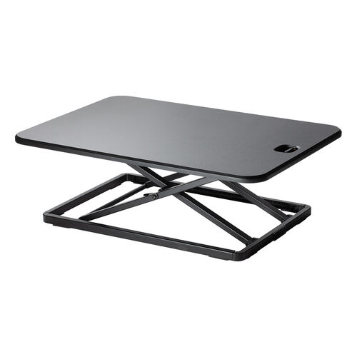 スタンディングデスク（リフトアップデスク・卓上・バネ圧昇降・幅67cm・モニターアーム取付対応・高さ調整4.5～40.5cm・作業台）