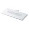 キーボードスライダー（机上台・小型ローラー付・幅52.6cm・キーボード・マウス・ノートパソコン・スチール製・ホワイト）